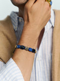 The Dorje Flatbead Collection - Blue Lapis, Matte Onyx, and Brown Tiger Eye