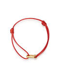 Red String Bracelet with Gold Hook