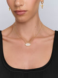 Women's Moonstone Evil Eye Necklace