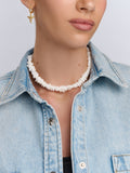 Women's White Puka Shell Necklace