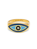 Women's Gold Evil Eye Ring