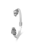 Nialaya Men's Bangle Men's Panther Bangle in Silver