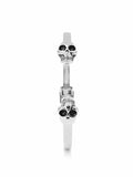 Nialaya Men's Bangle Men's Silver Skull Bangle