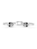 Nialaya Men's Bangle Men's Silver Skull Bangle