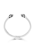 Nialaya Men's Bangle Men's Silver Skull Bangle