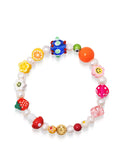 Nialaya Men's Beaded Bracelet Men's Berry Pearl Bracelet with Assorted Beads