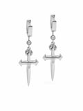 Skyfall Sword Earrings in Silver