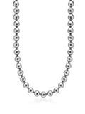 10mm Metallic Pearl Necklace with Silver