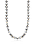 10mm Metallic Pearl Necklace with Gold