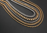 Nialaya Men's Necklace Chunky Gold Link Chain