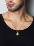 Nialaya Men's Necklace Men's Evil Eye and Hamsa Hand Necklace