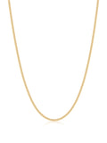 Men's Gold Cuban Link Chain in 2mm