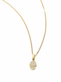 Nialaya Men's Necklace Men's Mini Hamsa Hand Necklace in Gold Men's Mini Hamsa Hand Necklace in Gold MNEC_385