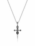 Nialaya Men's Necklace Men's Silver Large Sword Necklace