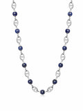 Men's Silver Mariner Chain with Blue Lapis