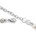 Nialaya Men's Necklace Mini Pearl Choker with Silver 20 Inches / 50.8 cm MNEC_300