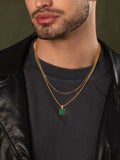 Nialaya Men's Necklace The Beverly Hills Necklace Layer MNECL_017