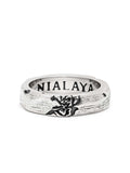 Nialaya Men's Ring Carved Vintage Sterling Silver Ring Carved Vintage Sterling Silver Ring