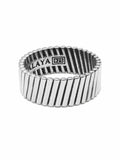 Nialaya Men's Ring Men's Sterling Silver Band Ring Men's Sterling Silver Band Ring