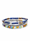 Nialaya Men's Stack Bracelet The Barcelona Stack