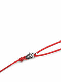 Nialaya Men's String Bracelet Red Wrap-Around String Bracelet with Sterling Silver Lock Red Wrap-Around String Bracelet with Sterling Silver Lock MST_069