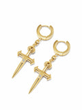 Nialaya Women's Earrings Skyfall Small Sword Earrings in Gold One Size Fits All / Gold WEAR_009