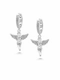 Nialaya Women's Earrings Women's Silver Angel Earrings WEAR_038