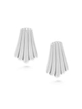 Nialaya Women's Earrings Women's Silver Calico Shell Earrings WEAR_044