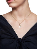 Nialaya Women's Necklace Lock Necklace in Gold WNECK_063