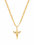 Nialaya Women's Necklace Women's Gold Angel Necklace 16 Inches / 40.64 cm WNECK_254