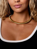 Nialaya Women's Necklace Women's Gold Stretch Choker Women's Gold Stretch Choker 16 Inches / 40.64 cm WNECK_289