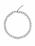 Nialaya Women's Necklace Women's Silver Cable Choker 15.5 Inches / 39.37 cm WNECK_283