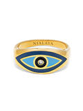 Women's Gold Evil Eye Ring